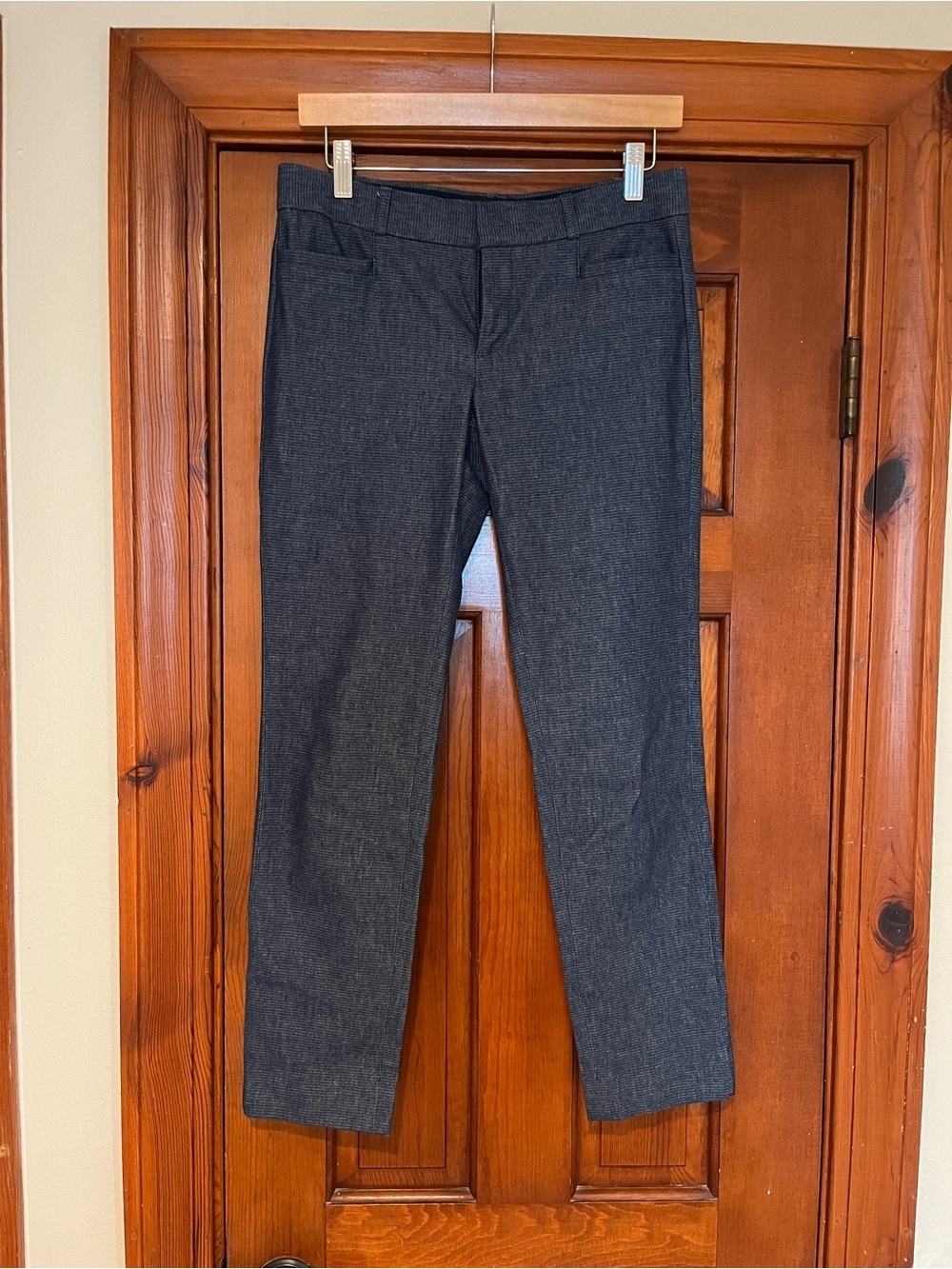 Banana Republic 2 Sloan Navy Blue Cropped Dress Pants Work Business Wear